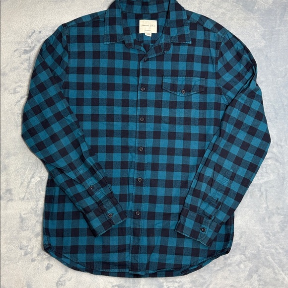 American Eagle Outfitters Other - American Eagle Outfitters Blue Plaid Casual Button Down Shirt